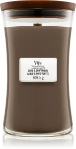 Sand & Driftwood scented candle with wooden wick 275 g