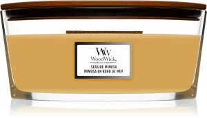 WoodWick Seaside Mimosa scented candle with wooden wick 453.6 g