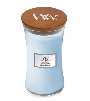 WoodWick Seaside Neroli scented candle with a wooden wick 609.5 g
