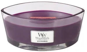 WoodWick Spiced Blackberry scented candle with a wooden wick 453.6 g