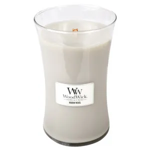 WoodWick Warm Wool scented candle with wooden wick 609.5 g