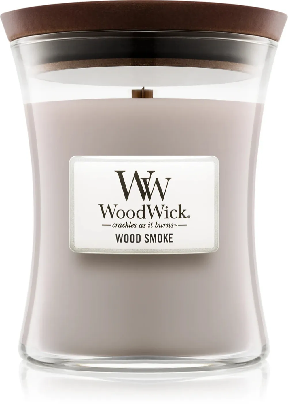 Wood Smoke scented candle with a wooden wick 275 g
