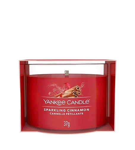 Sparkling Cinnamon Votive Candle in Glass 37 g