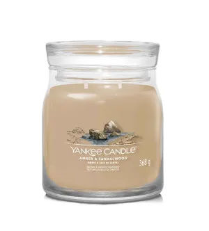 Yankee Candle Amber & Sandalwood Signature Candle Medium 368 g