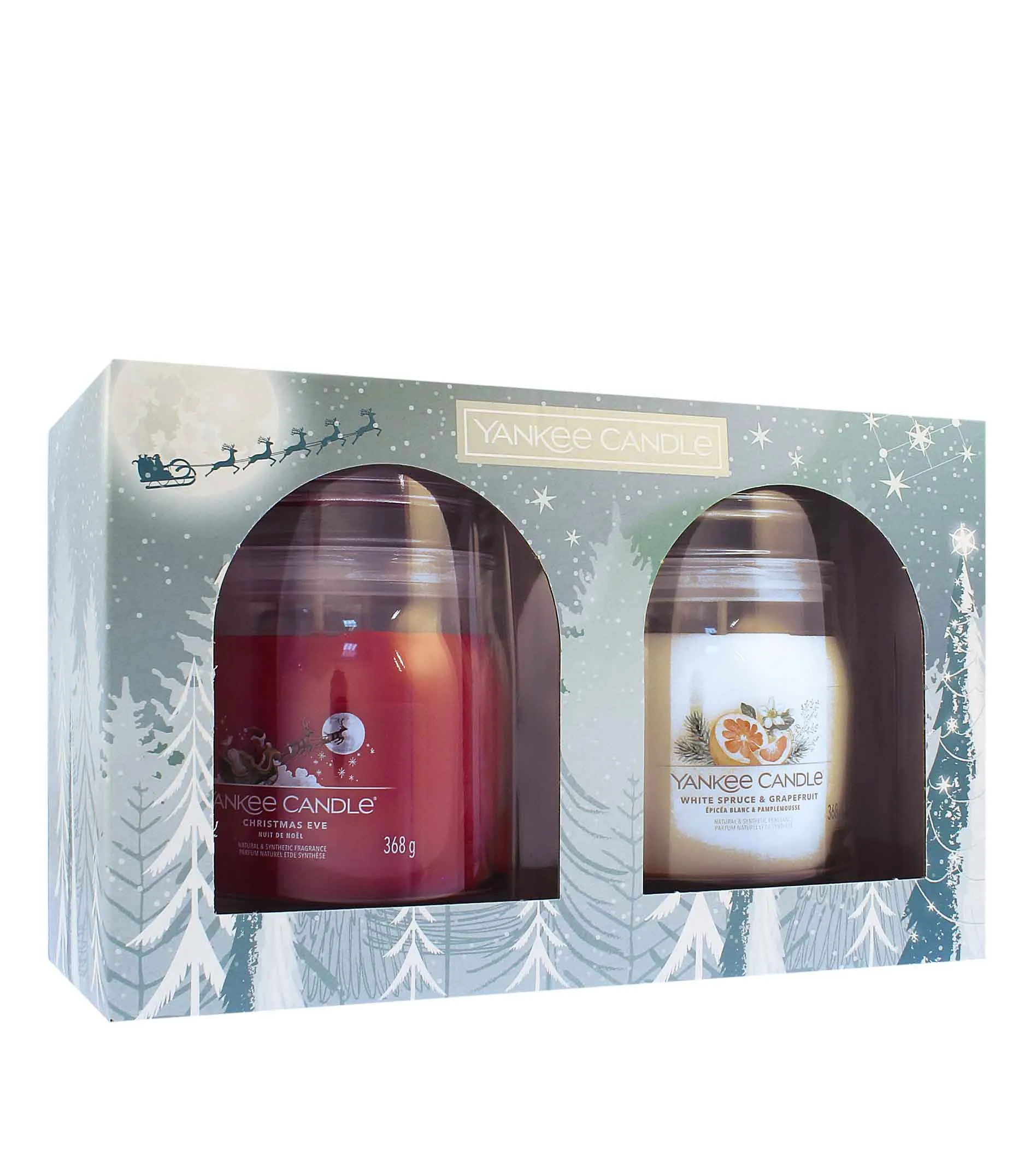 Bright Lights gift set signature candle medium 2 x 368 g Svíčka střední 2×368 g