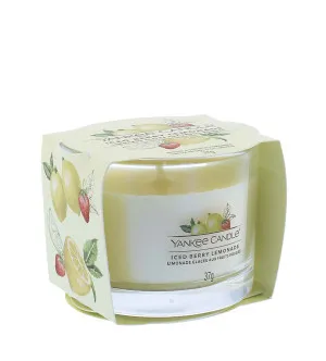 Yankee Candle Iced Berry Lemonade votive candle in glass 37 g