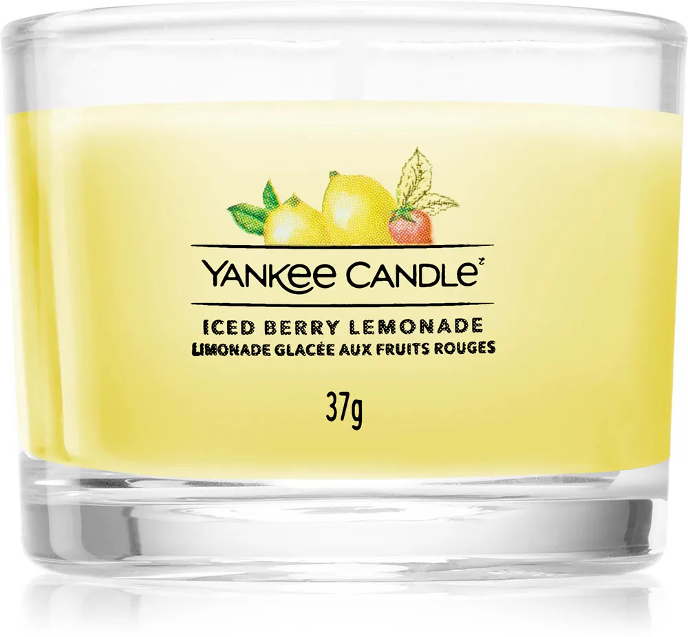 Iced Berry Lemonade votive candle in glass 37 g