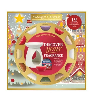Yankee Candle Passport to the Holidays gift set aroma lamp + scented wax 12x22 g