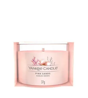 Yankee Candle Pink Sands votive candle in glass 37 g
