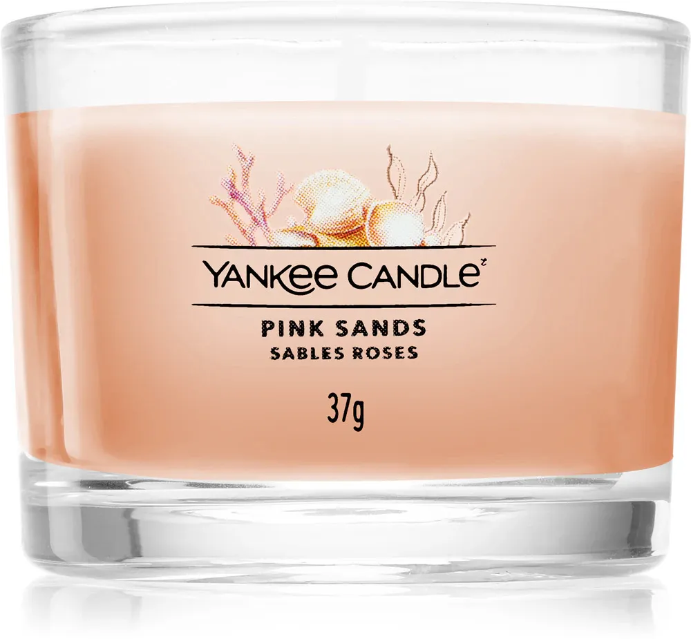 Pink Sands votive candle in glass 37 g