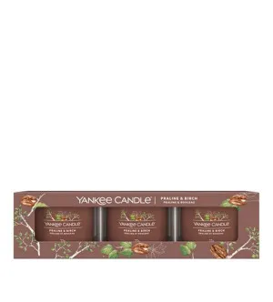 Yankee Candle Praline & Birch votive candle in glass 3 x 37 g