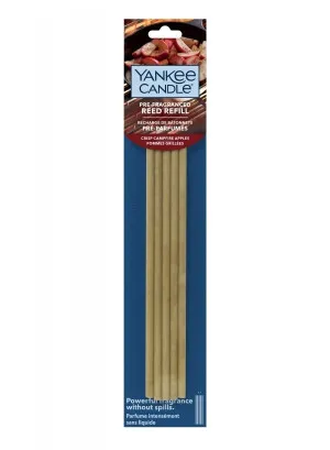 Yankee Candle Pre-Fragran.Reed Crisp Campfire Apples diffuser refill 5x reeds