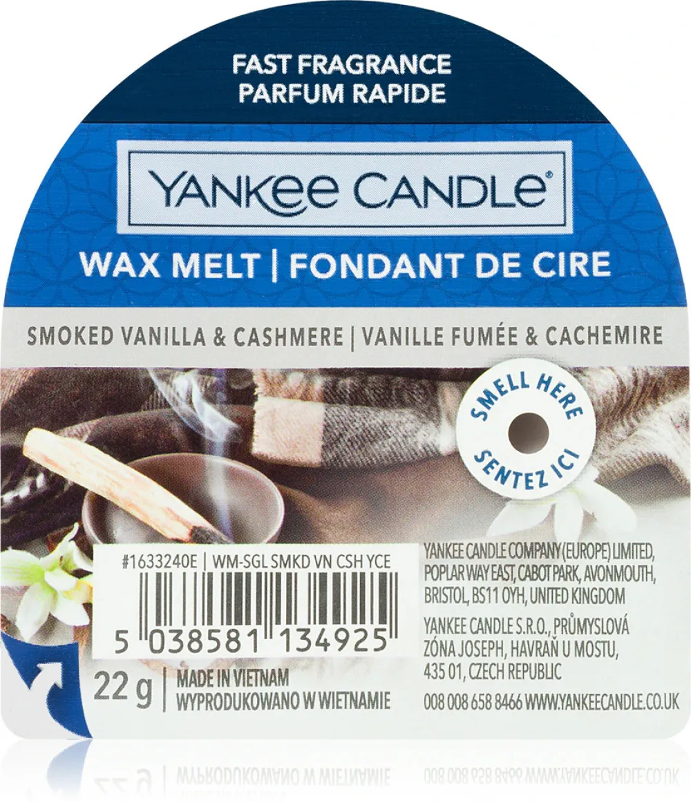 Smoked Vanilla & Cashmere scented wax 22 g