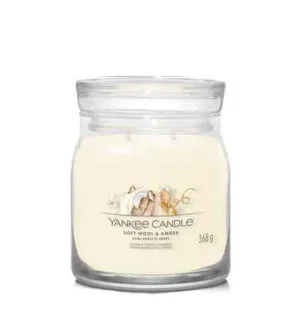 Yankee Candle Soft Wool & Amber Signature Candle Medium 368 g