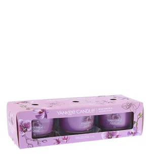 Yankee Candle Wild Orchid votive candle in glass 3 x 37 g