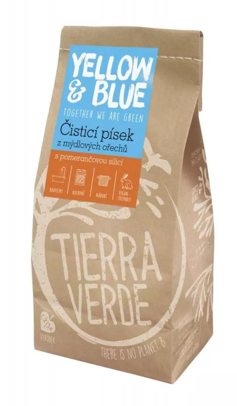 Tierra Verde Cleaning sand (bag 1 kg) - with orange