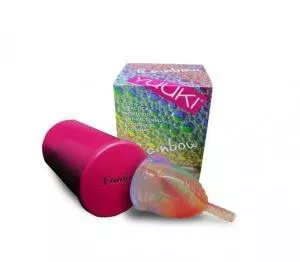 Yuuki Rainbow Menstrual Cup - Small Soft - incl. sterilising cup