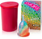 Yuuki Rainbow Menstrual Cup - Small Soft - incl. sterilising cup