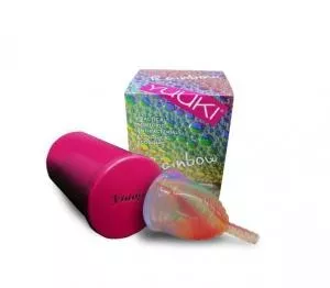 Yuuki Rainbow Menstrual Cup - Large Soft - incl. sterilising cup