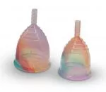 Yuuki Rainbow Menstrual Cup - Large Soft - incl. sterilising cup