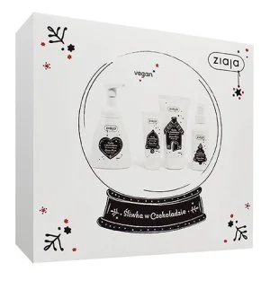 Ziaja Choco Plum gift set shower gel 160 ml + foaming hand soap 250 ml + hand cream 50 ml + body spray
