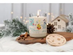 Rozvoněno WINTER HOPE - natural candle with BIO orange, cloves and cinnamon, 300 ml