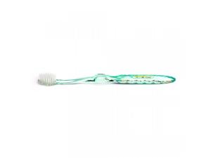Green toothbrush with pink toothbrush - medium