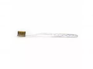Nano-b Toothbrush with gold and activated charcoal translucent - medium