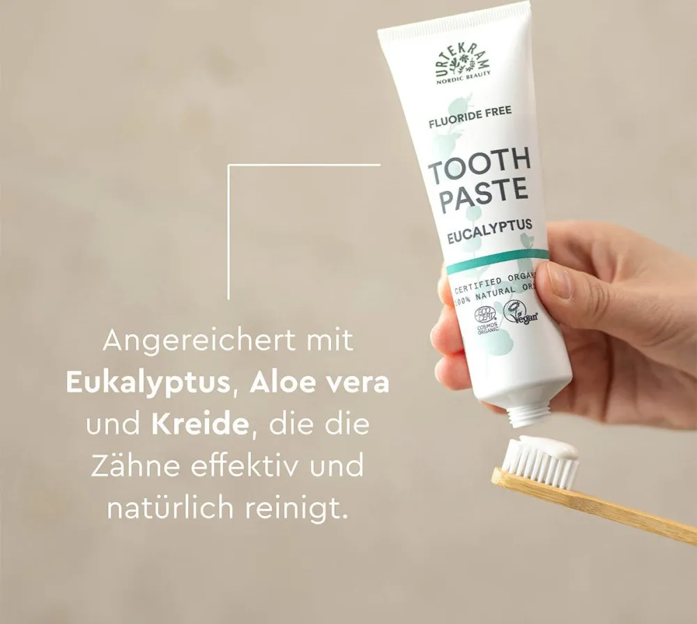 Urtekram Eucalyptus toothpaste 75ml BIO, VEG
