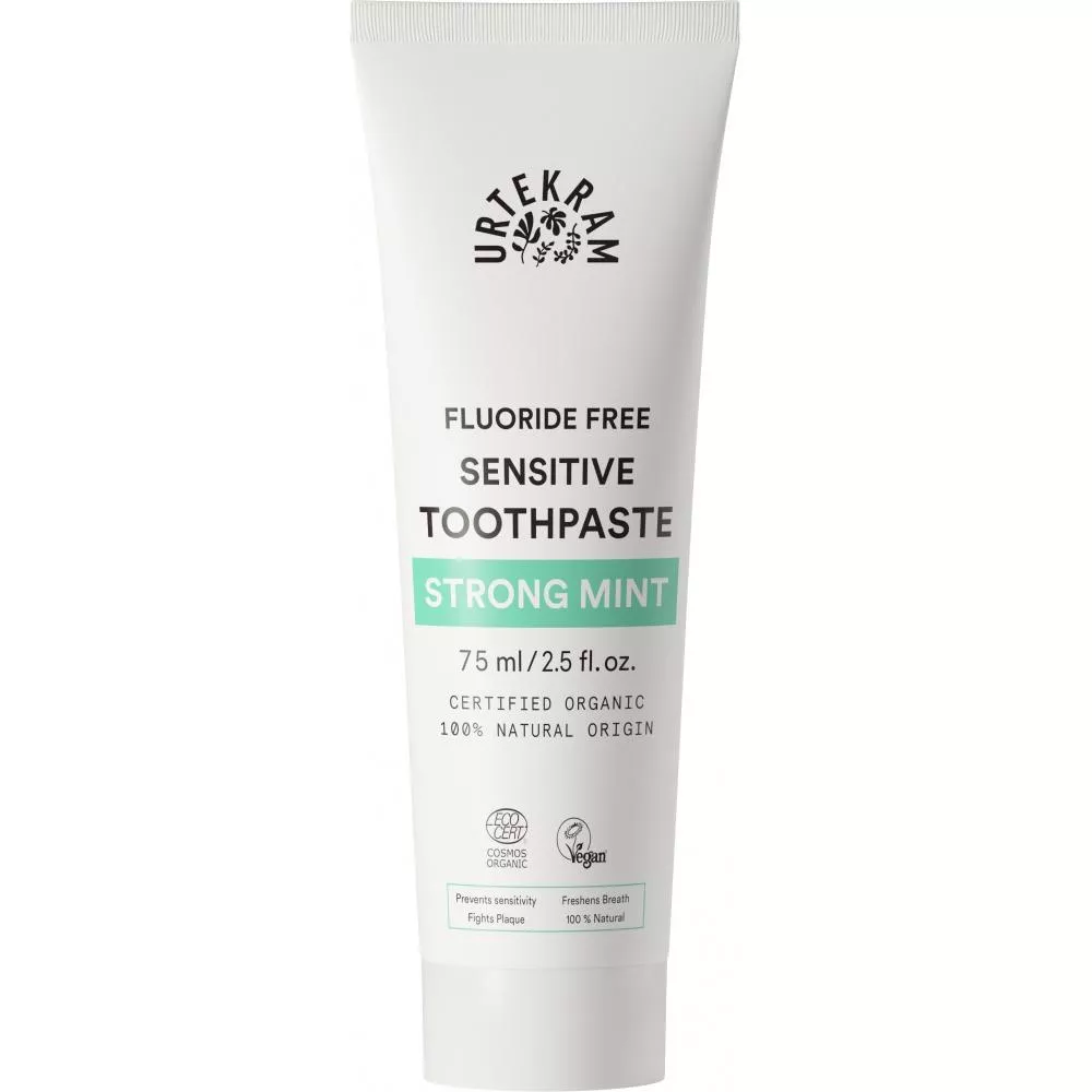 Urtekram Toothpaste mint sensitive 75ml BIO, VEG