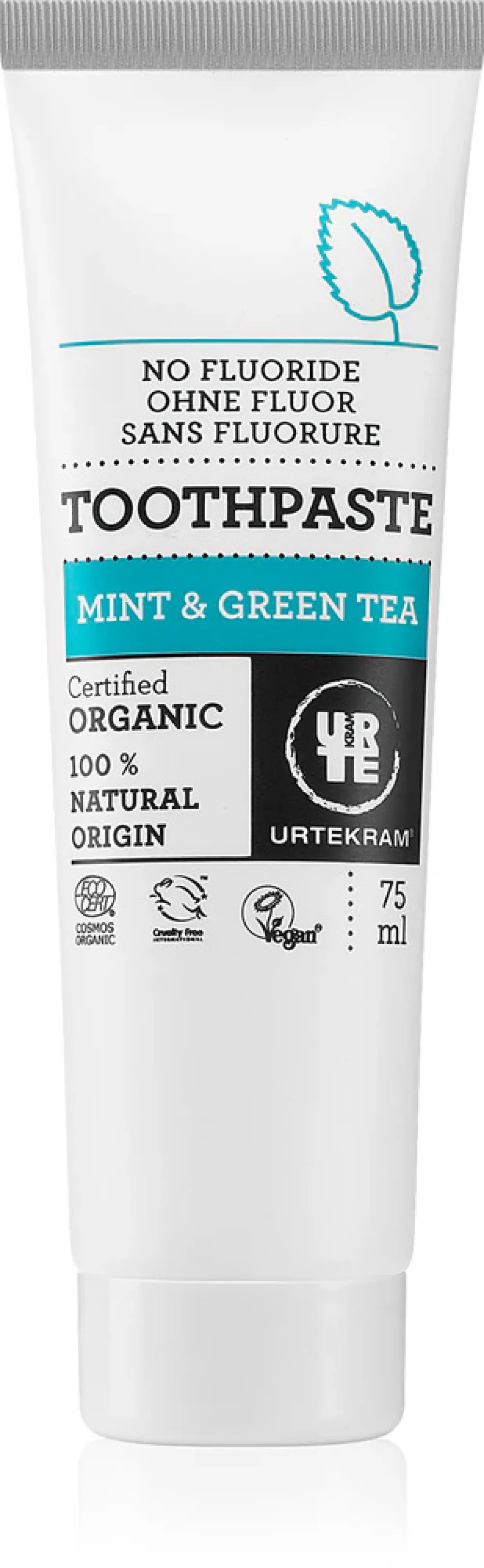 Urtekram Green tea and mint toothpaste 75ml BIO, VEG
