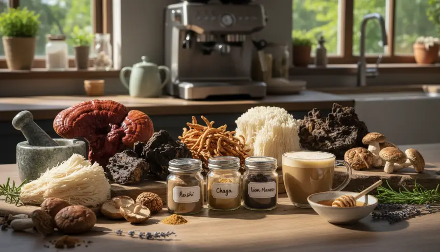 # Adaptogenic Mushrooms in the Kitchen: Reishi, Lion's Mane, and Cordyceps