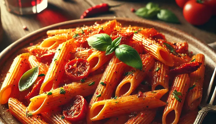 Arrabiata is a spicy Italian sauce full of flavors.