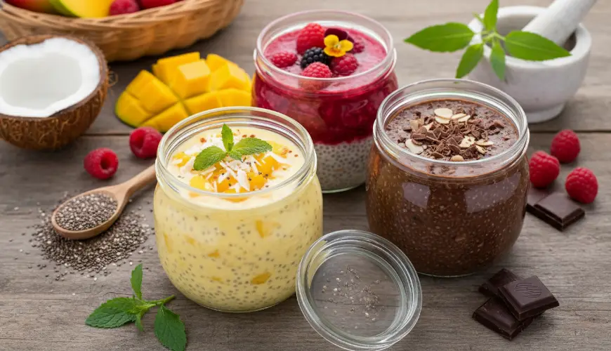 Chia pudding as a healthy breakfast without effort