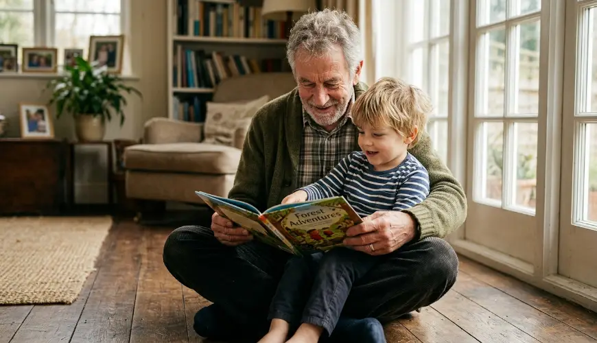 What grandfathers in active parenting lacked throughout their lives