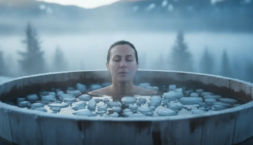 Cold plunge or cold bath strengthens the psyche and immunity