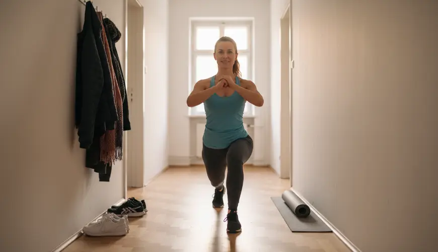 Hallway exercise works better than you think, even in a small apartment