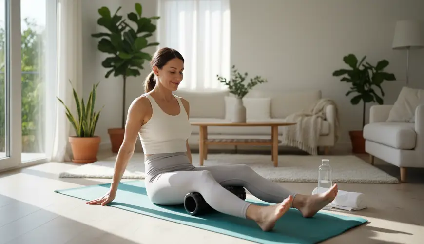 Foam roller relieves stiff muscles in just a few minutes