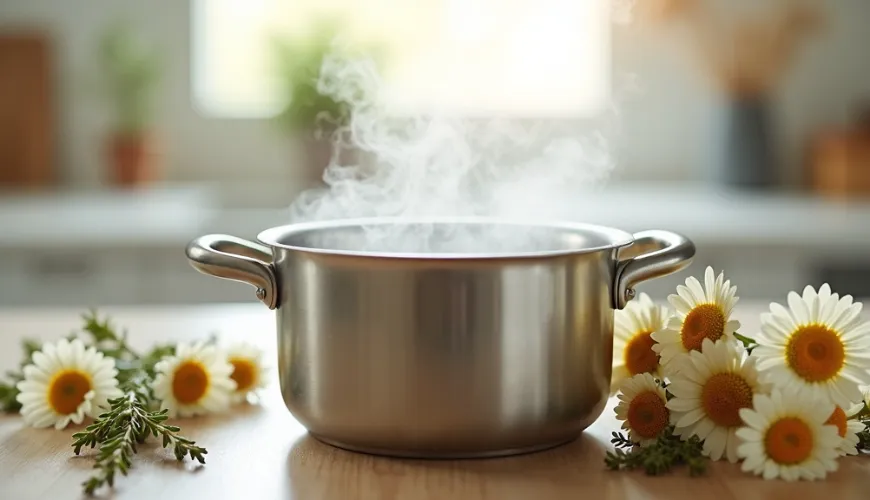 Inhaling over a pot is a proven trick for respiratory issues.