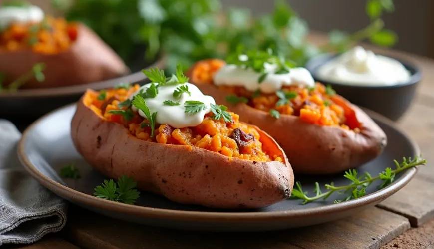 How to Easily and Quickly Make Baked Stuffed Sweet Potatoes at Home