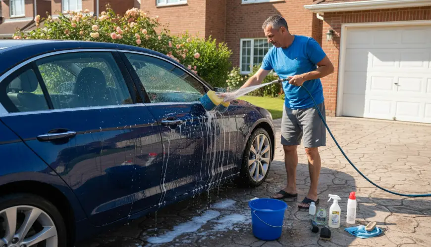 # How eco-friendly car washing saves water and money