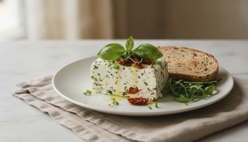 Light cottage cheese terrine full of protein will keep you satisfied