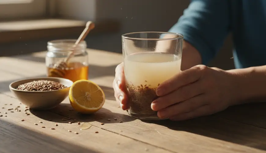 For irritated digestion, try a homemade flaxseed drink