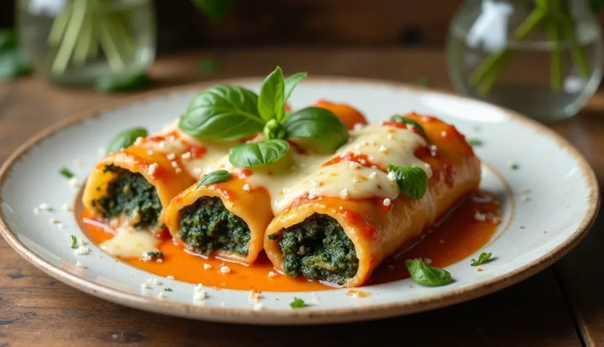 Discover the magic of spinach cannelloni that you will love