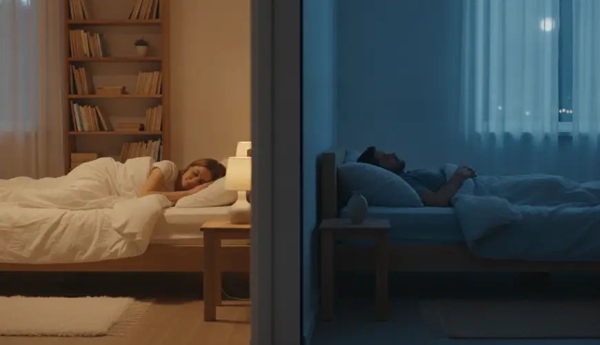 Separate bedrooms as a path to a happy relationship