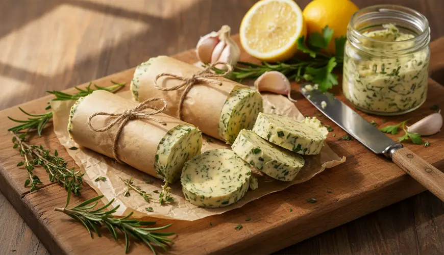 Enjoy homemade herb butter