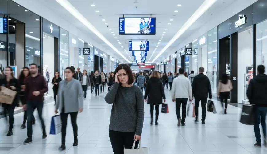 Why a shopping mall causes anxiety and overloads the senses