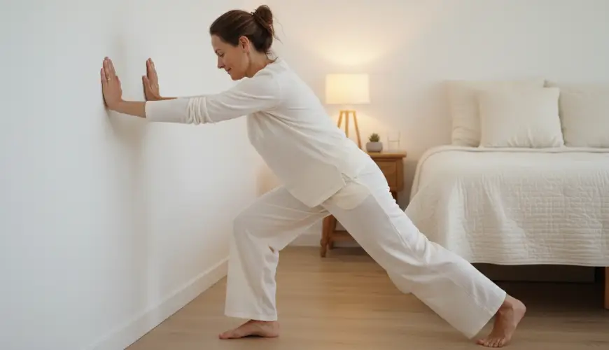 Stretching the calf muscle will help stop nighttime cramps