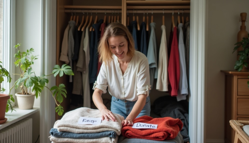 Sorting your wardrobe sustainably can be done without stress when you know what to do with the cloth