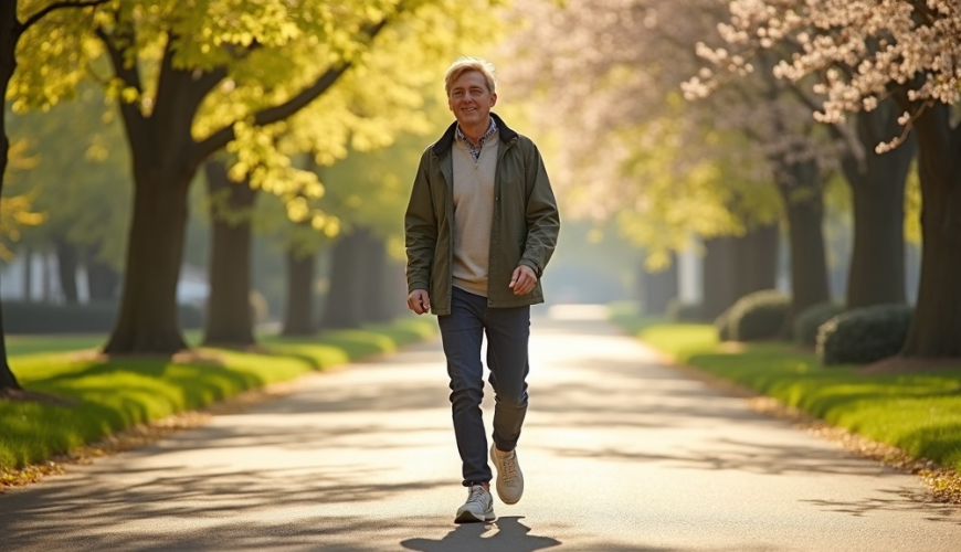 Morning walks in the spring are a simple ritual that starts the day more peacefully.